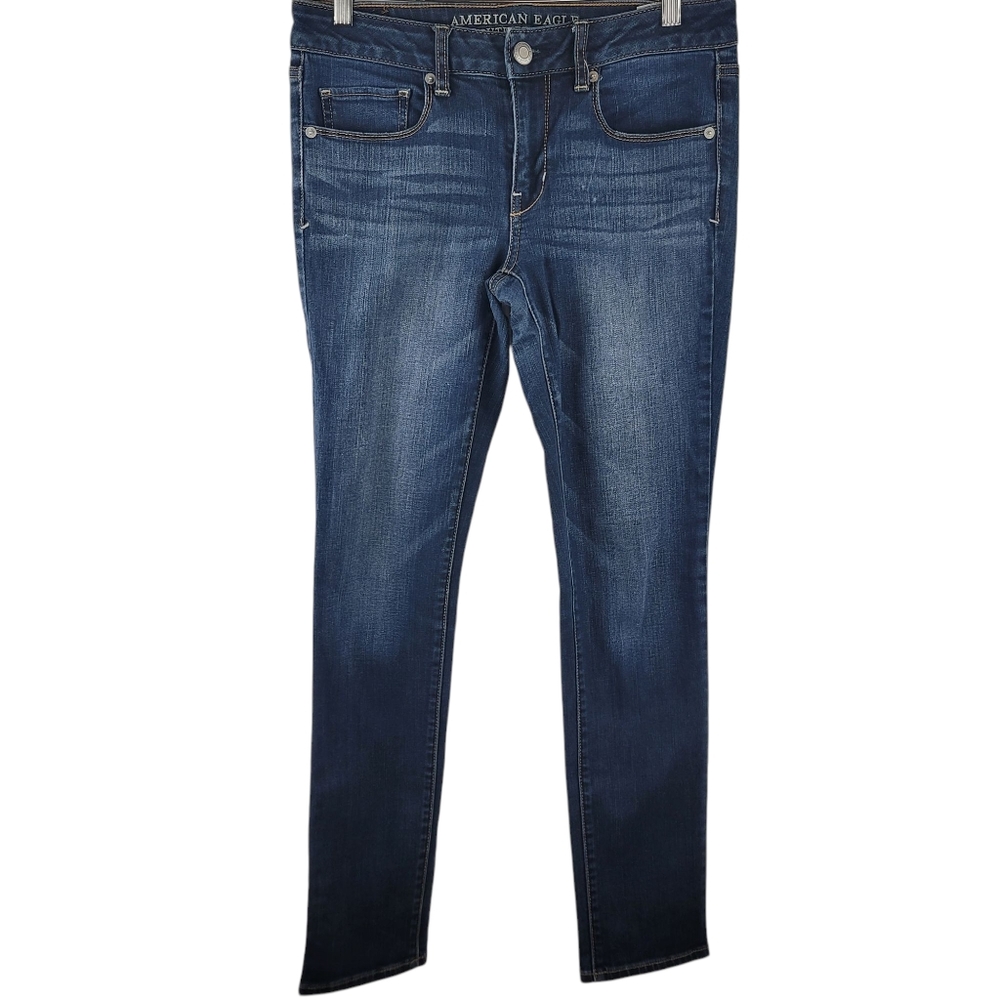 American Eagle Outfitters Jeans Size 8 Women Blue Skinny Regular Denim Casual